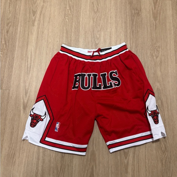 Just Don Chicago Bulls Red Basketball Shorts